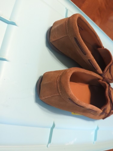 MINNETONKA MENS CLASSIC MOCCASINS SHOES Brown SUEDE STYLE 2540300168 SZ 13 EUC - Picture 5 of 24