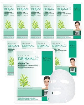Collagen Essence Facial Mask Sheet - Hydrating, Soothing for Oily Skin, 10 Pack