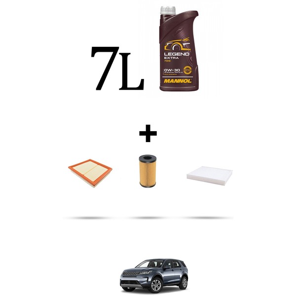 Hoffcar Set Service 3 Filter Und 7L ÖL FüR Land Rover Discovery Sportart 2.0-image