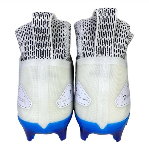 Nike Men’s Alpha Menace Elite 3 White/Royal Football Cleats DM1792-106 Size 11.5 - Picture 3 of 6