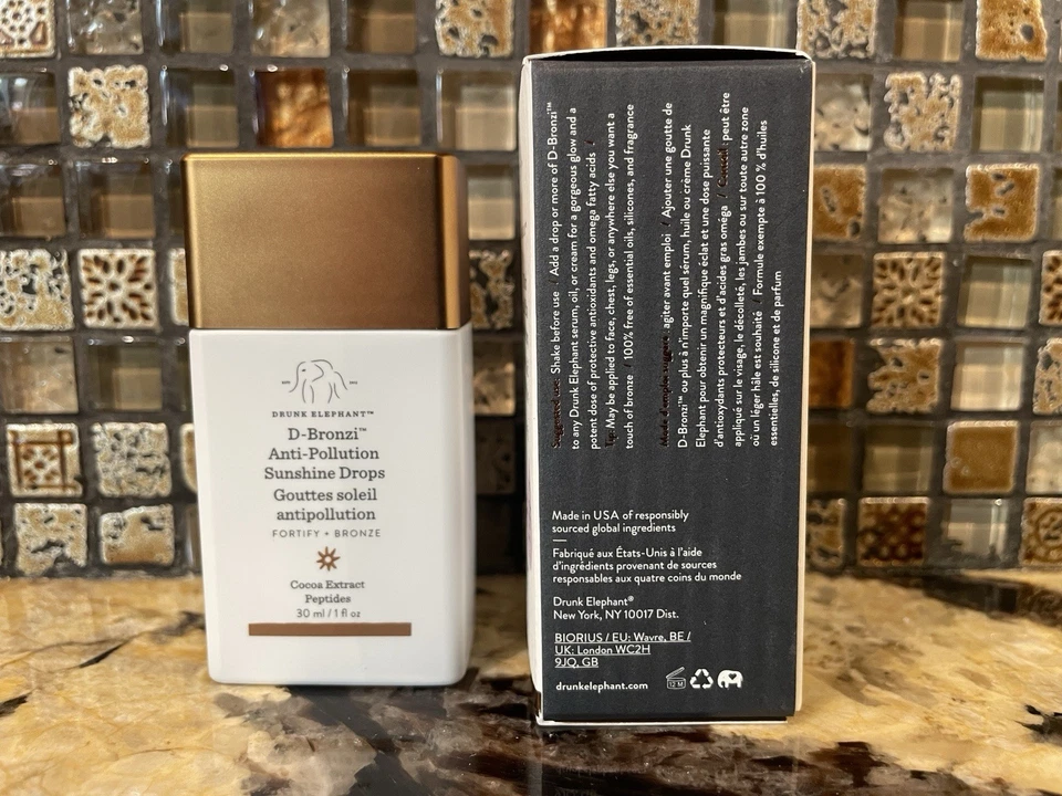 Drunk Elephant D Bronzi Anti-Pollution Sunshine Drops 1 oz Full Size New in Box - Image 2 of 4