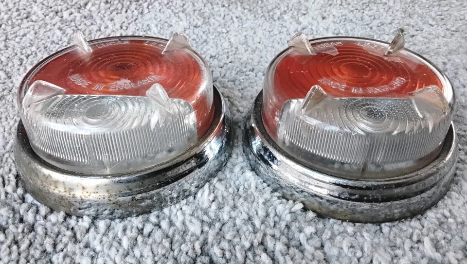 Morris Minor MGA Austin A40 A60 Indicator Side Light Lens Lucas L632 — 第 2/4 张图片