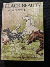 Black Beauty Anna Sewell vintage Printed In Great Britain 1928 1st Print In Size