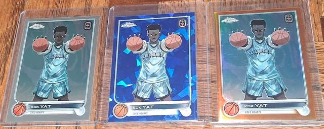 2022-23 Topps Chrome OTE Kok Yat Manga Variation Base, Sapphire, Orange /25