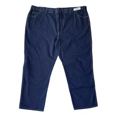 394 Denim CINTAS Mens Jeans Straight Dark Blue Durable Work Casual Size 54 X 32