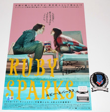 VALERIE FARIS JONATHAN DAYTON SIGNED RUBY SPARKS 12x18 MOVIE POSTER BECKETT COA