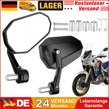 2 Stk Motorrad Spiegel Lenkerenden E-Geprüft für Roller ATV Scooter Moped 22mm