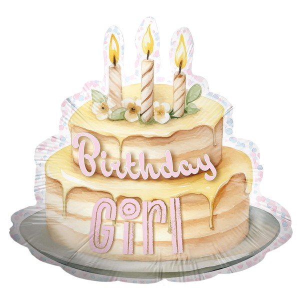 Folienballon Happy Birthday Torte Birthday Girl MäDchen Geburtstag Party Ballon-image