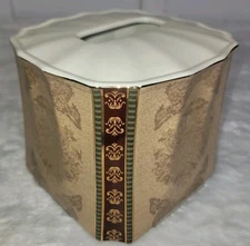 Croscill Townhouse Tissue Box Cover Ceramic Decorative