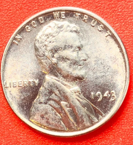 1943-P Lincoln Wheat Cent Penny GEM BU From an Original Bank Roll