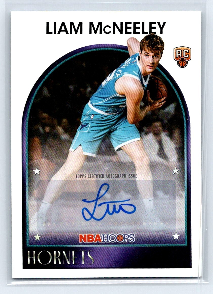 2025-26 Topps Hoops Liam McNeeley 1989 Signatures #89S-LMC RC Auto