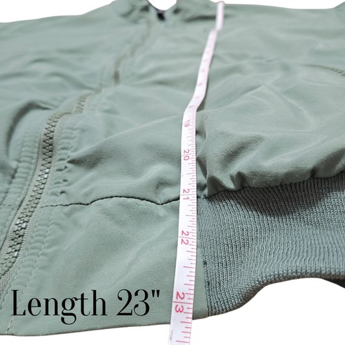 Vtg L.L. Bean Three-Season Bomber Jacket Mens M Green Fleece Lined Full-Zip USA - Picture 15 of 20