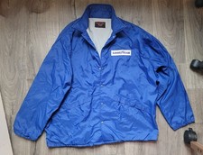 Goodyear Vintage Dunbrooke Pla-Jac Jacket Blue USA Made Snap Front Size XL