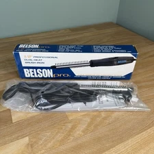 Belson Pro 1/2” Professional Dual-Heat Curling Brush Iron Hair Styler NEW SEALED