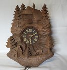 Antique Hand Carved Cuckoo Clock, Chalet Cottage and Deer for Restoration — photo 4