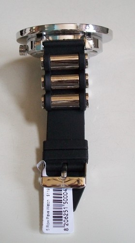 Men's 5 Row Plain & Map dial TECHNO PAVE Bling Fashion Dressy Watch - Picture 38 of 169