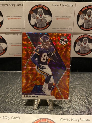 2020 Mosaic Prizm Randy Moss Orange Camo No.133 Vikings