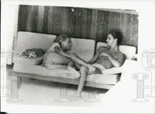 Press Photo Philip Niarchos and his Italian girl friend Isabelle Naki
