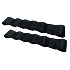 2pcs Adjustable Door Limiting Check Strap For Wrangler TJ JK JKU JL JLU Black