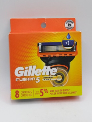 Gillette Fusion 5 Power Razor Blade Refills 8 Cartridges New Sealed