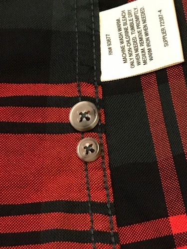 St. Johns Bay Mens Casual Long Sleeve Button Up Shirt Size XL Red Plaid EUC - Picture 11 of 11