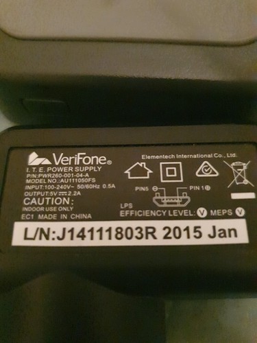 VERIFONE VX690-BBT Charging Base & Power Supply - Bluetooth Credit Card Terminal - Picture 3 of 3