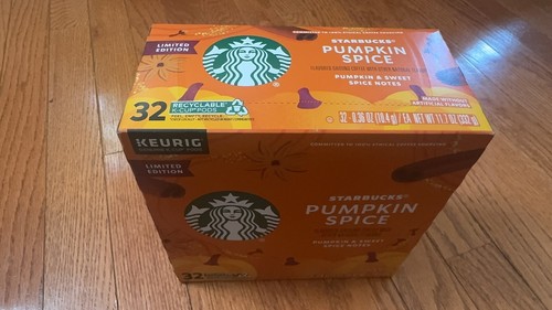 Starbucks K-Cup Keurig Coffee Pods, Pumpkin Spice Naturally Flavored Coffee 32 - 第 2/4 張圖片