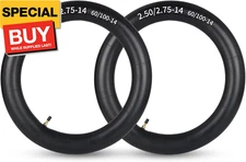 2.50/2.75-14” (60/100-14) Dirt Bike Replacement Inner Tubes, 2 Pack with TR4 Val