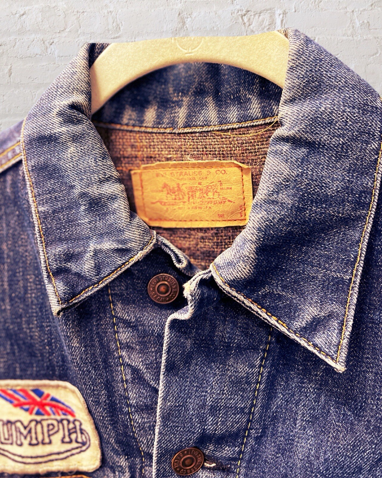Vintage Levi’s Big “ E” Blanket Lined Jacket With… - image 6
