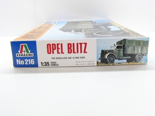 Italeri 1:35, 216 kit Opel Blitz, sin construir, NUEVO en EMBALAJE ORIGINAL #43897 - Imagen 2 de 2