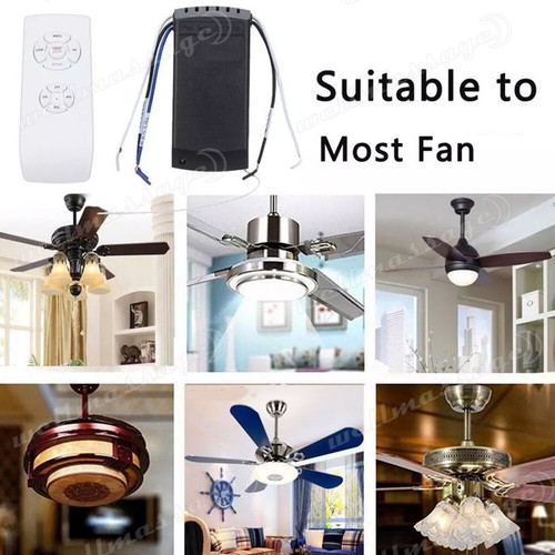 Universal Wireless Ceiling Fan Remote Lamp Light Timer Receiver Control Kit/Tool - Picture 7 of 12