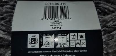 Yarnspirations Bernat Stitch 'N Win Blanket Velvet Yarn Vapor Gray