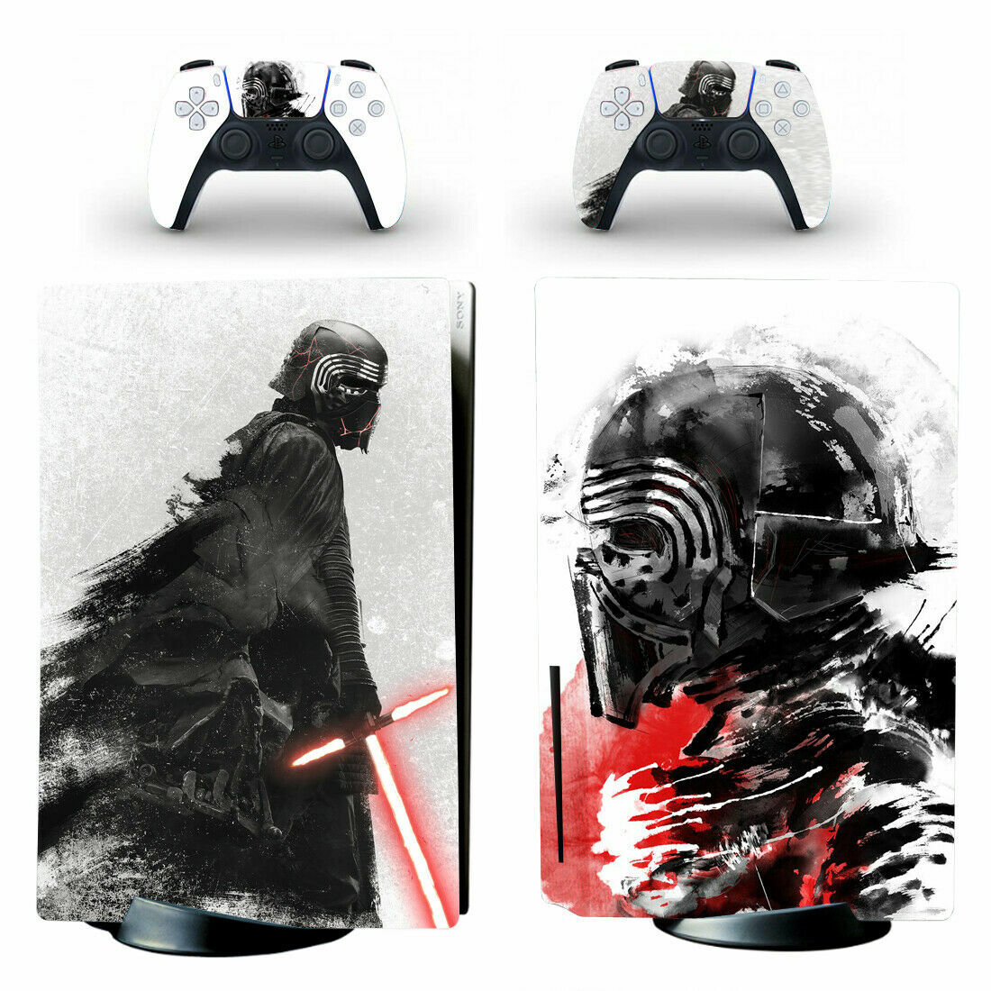 PS5 Standard Disc Console Vinyl Skin Sticker Decals Covers Star Wars Kylo Ren