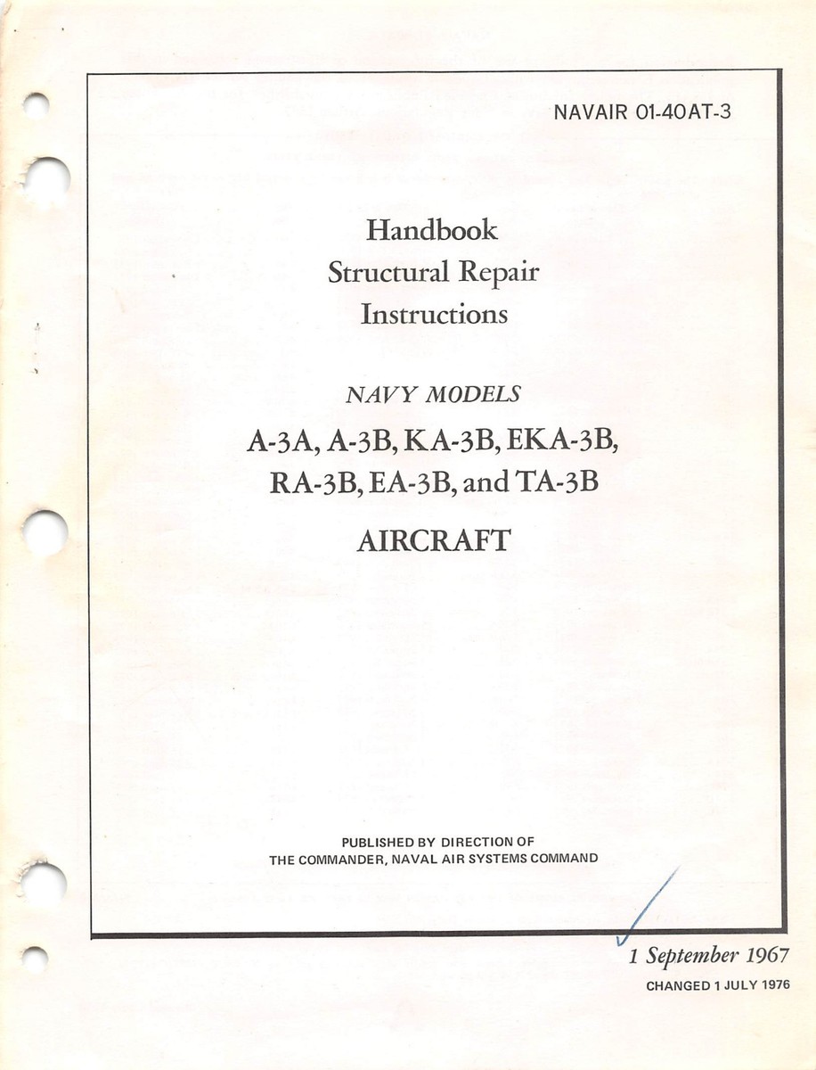 1967年米海軍ダグラスEA-3B, TA-3B フライトマニュアル 1967年米海軍ダグラスEA-3B, TA-3B フライトマニュアル - メルカリ