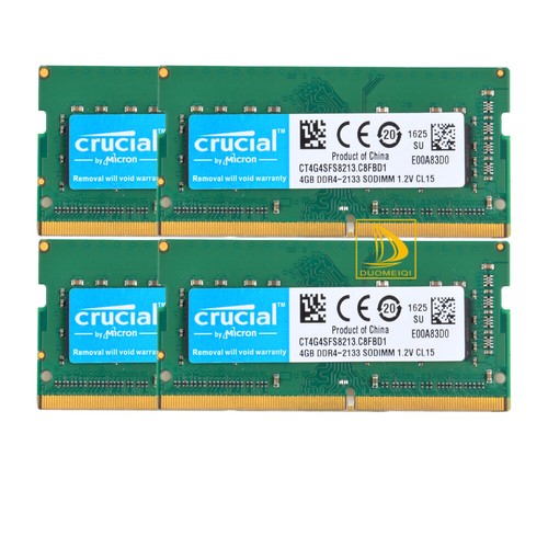 Crucial DDR4 RAM 16GB 4x 4GB PC4-17000 2133MHz 260Pin Laptop Memory CT4G4SFS8213 - Picture 9 of 9