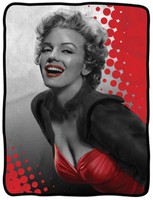 Marilyn Monroe Red Lips Smile Fleece Blanket on sale Marilyn Monroe Red Lips Smile Fleece Blanket on sale