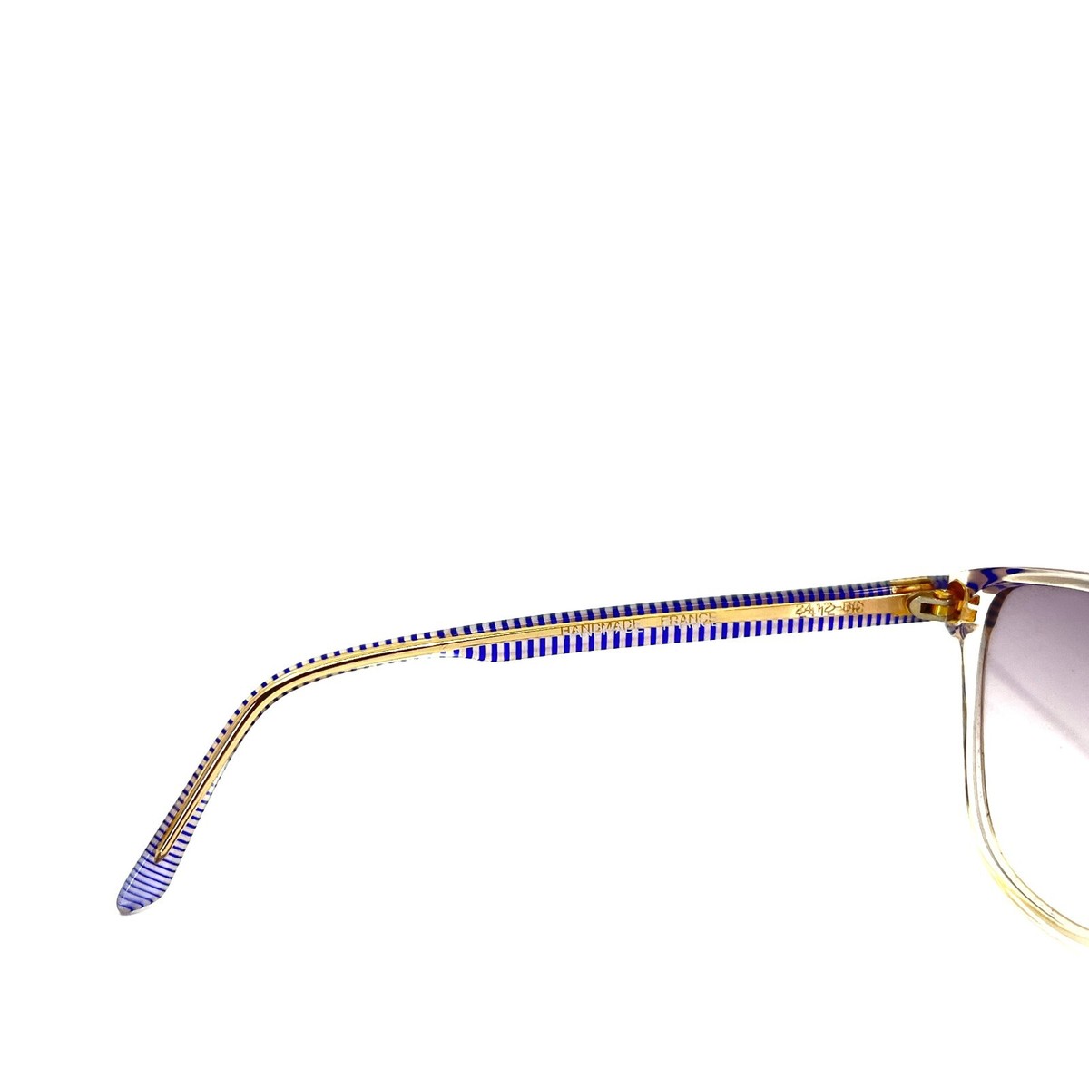 Balenciaga Sunglasses 2412-BC Blue Clear Square Frames with