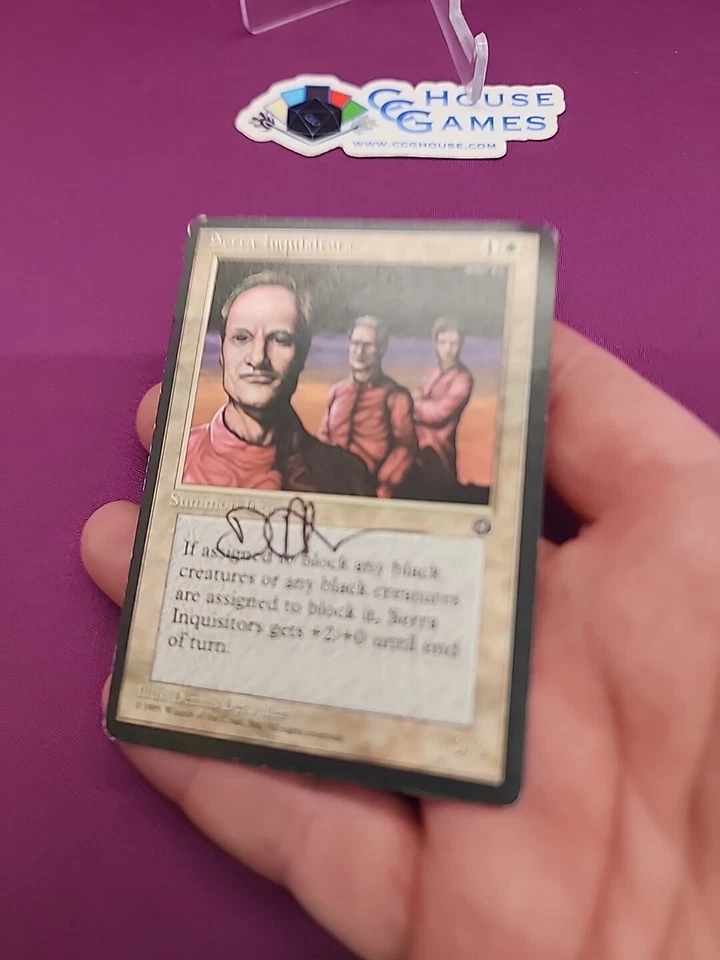 MTG Serra Inquisitors Homelands Artist Proof Signed Dennis Detwiller *CCGHouse* - Image 3 of 4