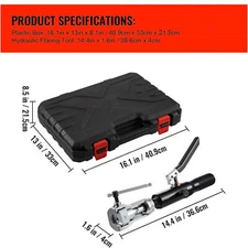 Hydraulic Brake Line Flaring Tool Kits 45° Double Flaring Toolsfor 3/16"-1/2"