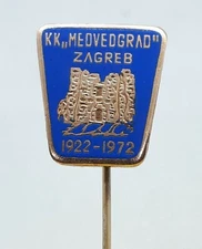 KK MEDVEDGRAD Zagreb 1922 - 1972. BOWLING - Club, Croatia KASUN, rarre pin !