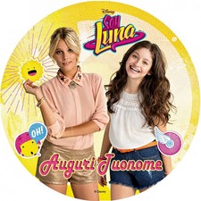 Cialda SOY LUNA Decorazione Torta Ostia o Zucchero Pasticceria PERSONALIZZATA 2