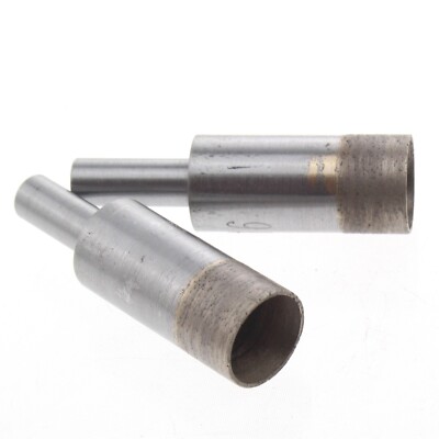 2Pcs 4-25mm Sintered Diamond Glass Hole Saws Core Drill Bits for Tile Shank 10mm