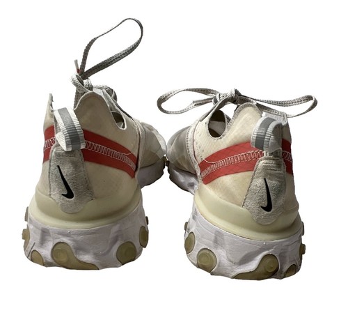 Nike React Element 87 Sail White Light Bone Red AQ1090-100 Men's 8.5 - Picture 3 of 12