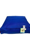 100% Polyester Bean Bag Square Slab Blue RRP:£79.99