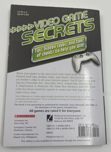 Scholastic Videospiel-Geheimnisse 2008 Scholastic Publishing versteckte Codes freischalten - Bild 2 von 2