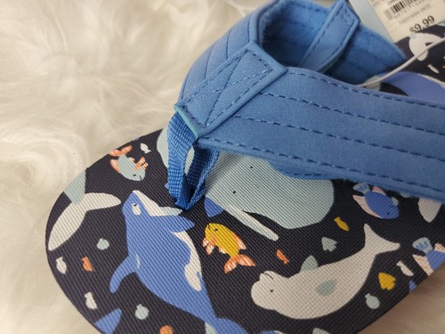 Cat & jack blue/ash fish flip flops XL 11/12 - Bild 4 von 4