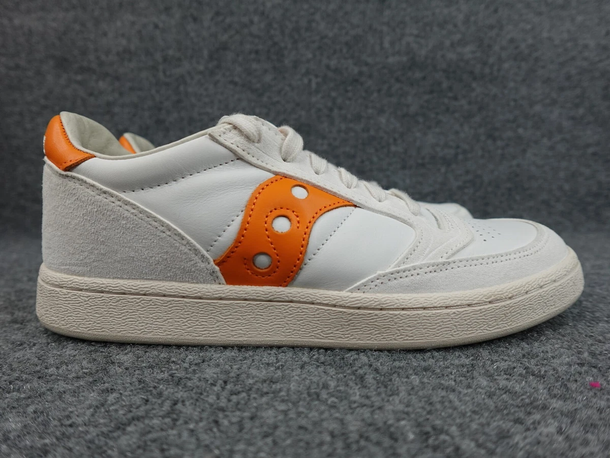Saucony Men\'s Size 7 Jazz Court Athletic Shoes Pesto White Leather NWB S70555-23 Saucony Jazz Court White for sale | eBay main image 4