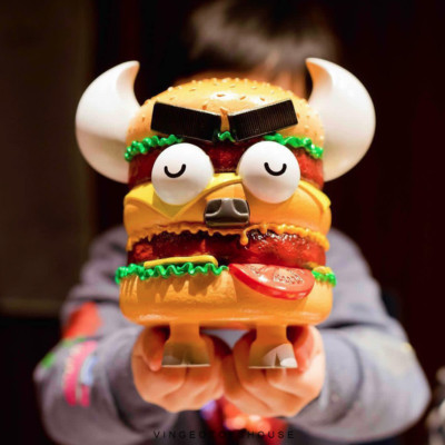 Fools Paradise Oishii Burger BEEFY STS Version Vinyl H15CM(6inch) Sofubi