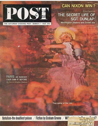 Saturday Evening Post March 7 1964 Paris Lido Picasso Jack Dunlap Spy Panama - 第 1/1 張圖片