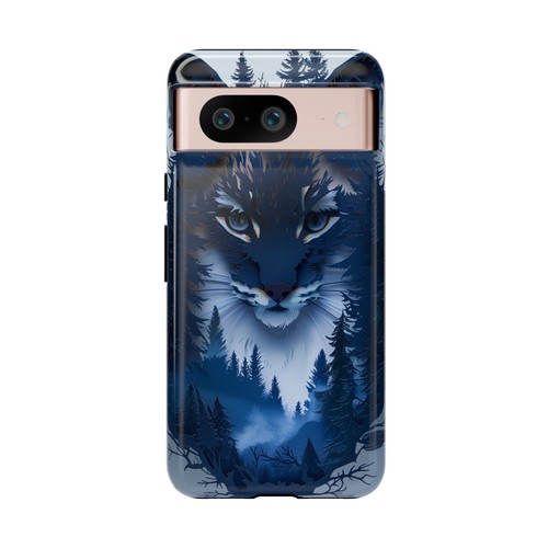 Blue Bobcat Wilderness Cat - Phone Ink Cover Case for iPhone, Galaxy, Pixel - 第 138/281 張圖片